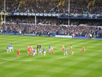 FC Everton vs FC Liverpool, tesne pred výkopom